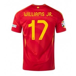 Španělsko Nico Williams #17 Domácí Dres ME 2024 Krátký Rukáv